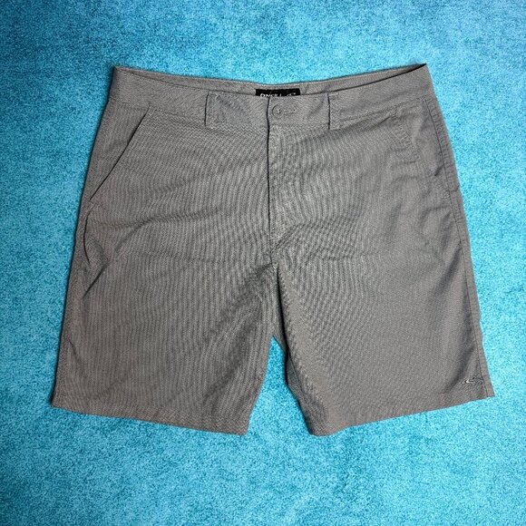 O'Neill Hybrid Shorts Men's Size 38 Gray Classic Fit Casual Chino Board - Picture 1 of 16